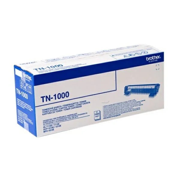Brother Toner Cartridge - TN-1000, Black For HL-1110/1111/1112/1210W, MFC-1810/1910W DCP-1510/1511/1610W Printer Series - eBuy UAE